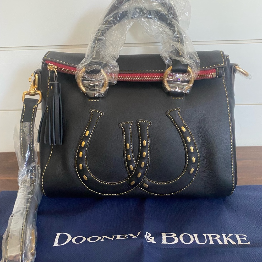 NWT Dooney and Bourke Western Satchel in Black